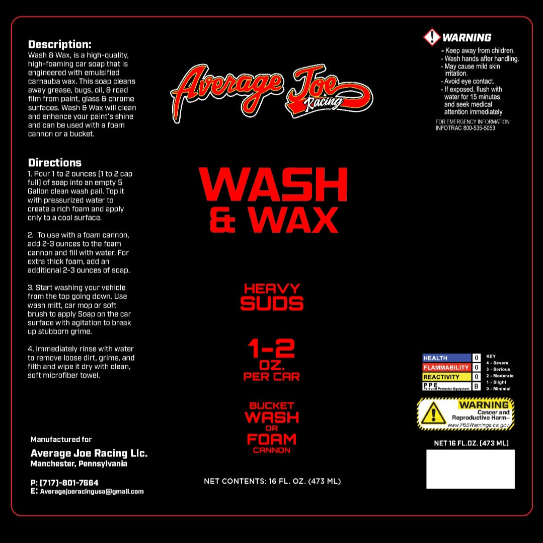 Wash & Wax Foaming Concentrate