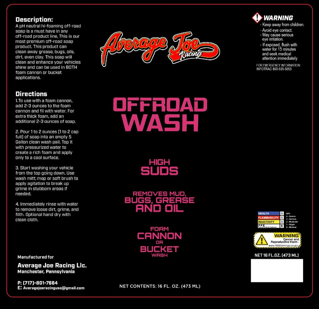 Offroad Wash Foaming Concentrate