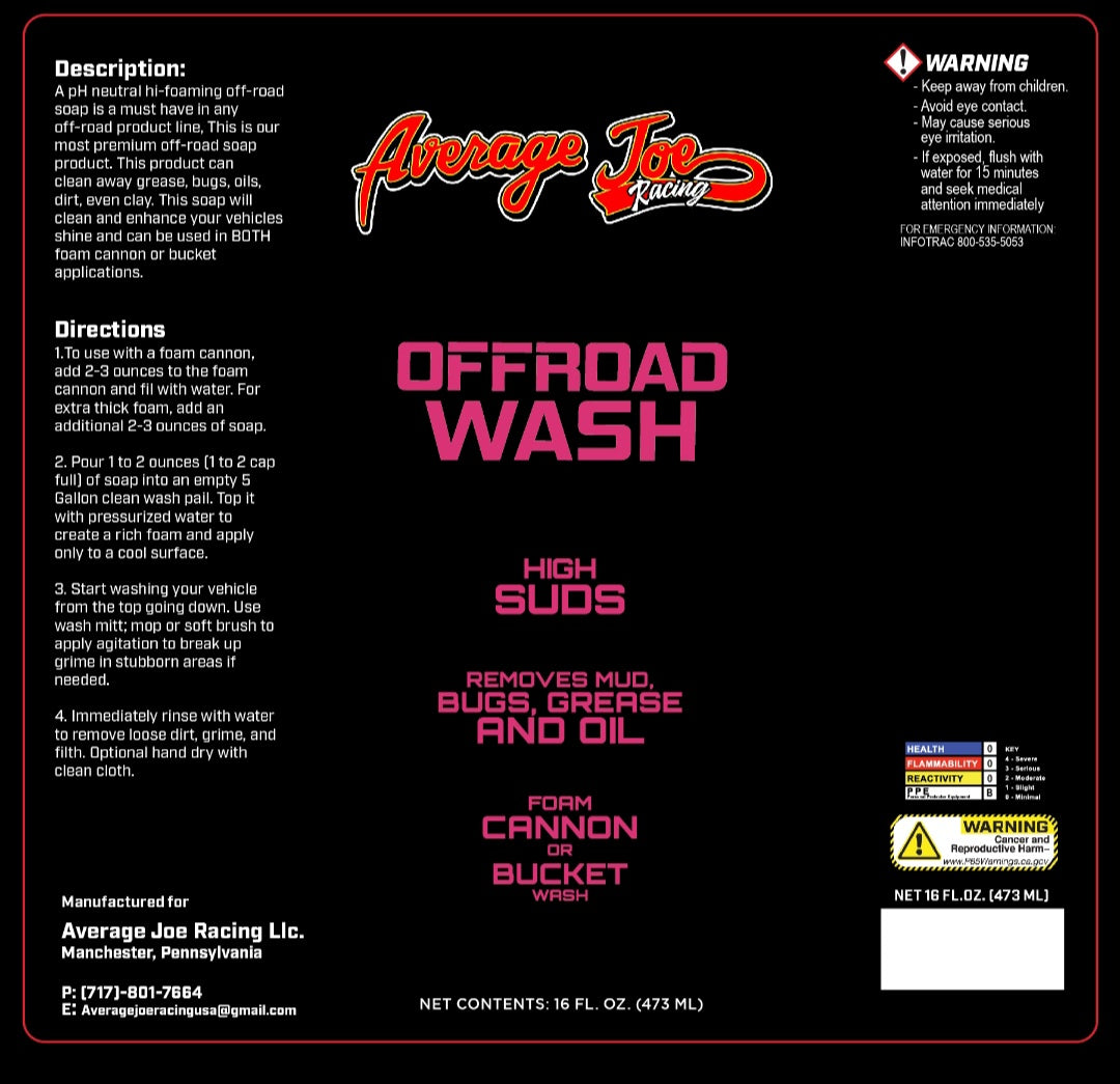 Offroad Wash Foaming Concentrate
