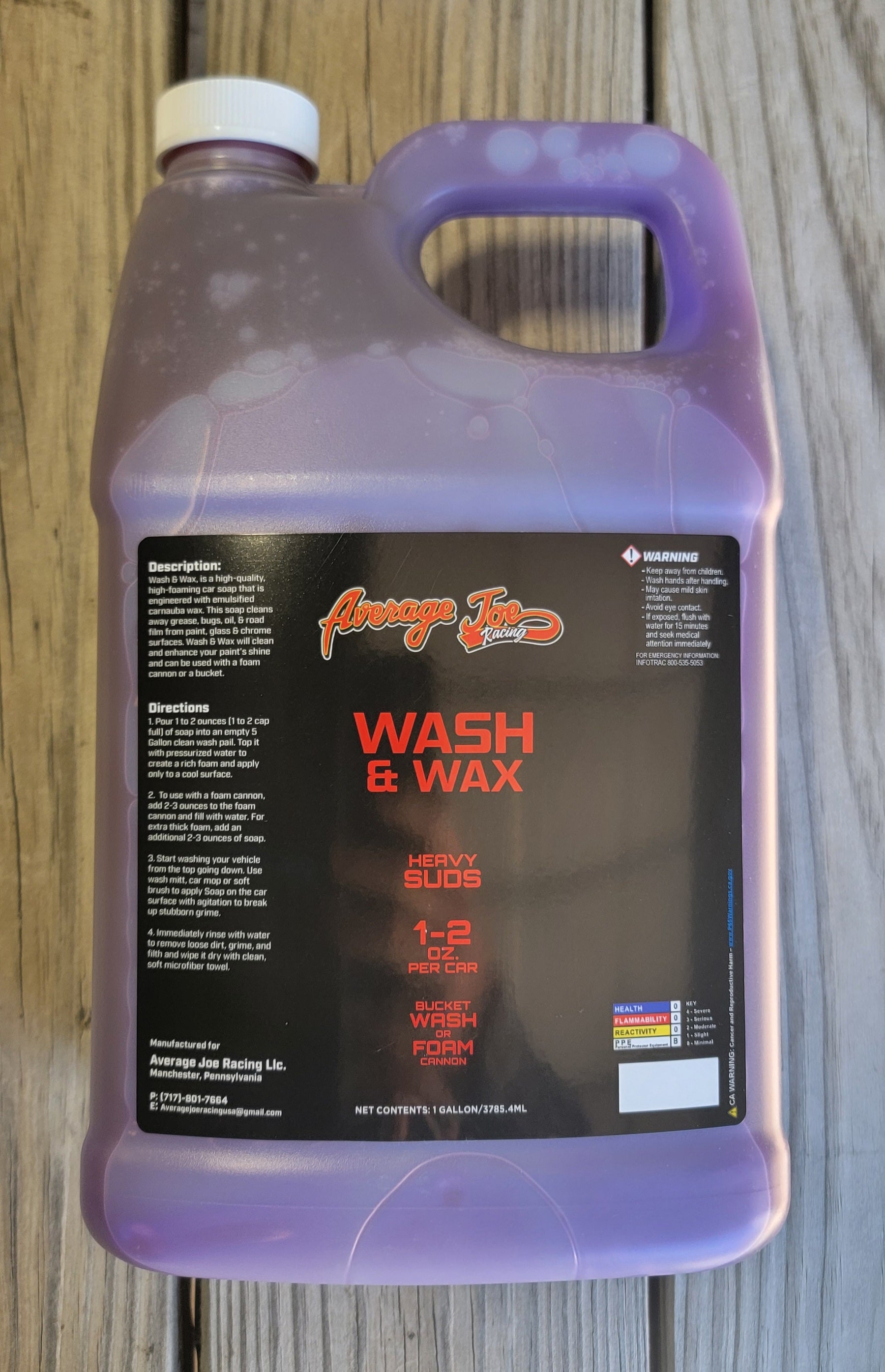 1 Gallon Wash & Wax Foaming Concentrate